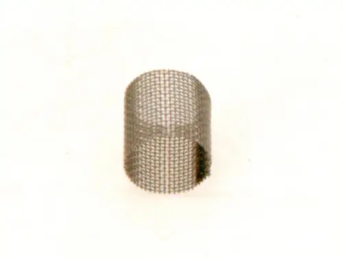 BOSCH Sieb aus feinem Metallgewebe in zylindrischer Form, geeignet für diverse Anwendungen in der Industrie oder im Haushalt.